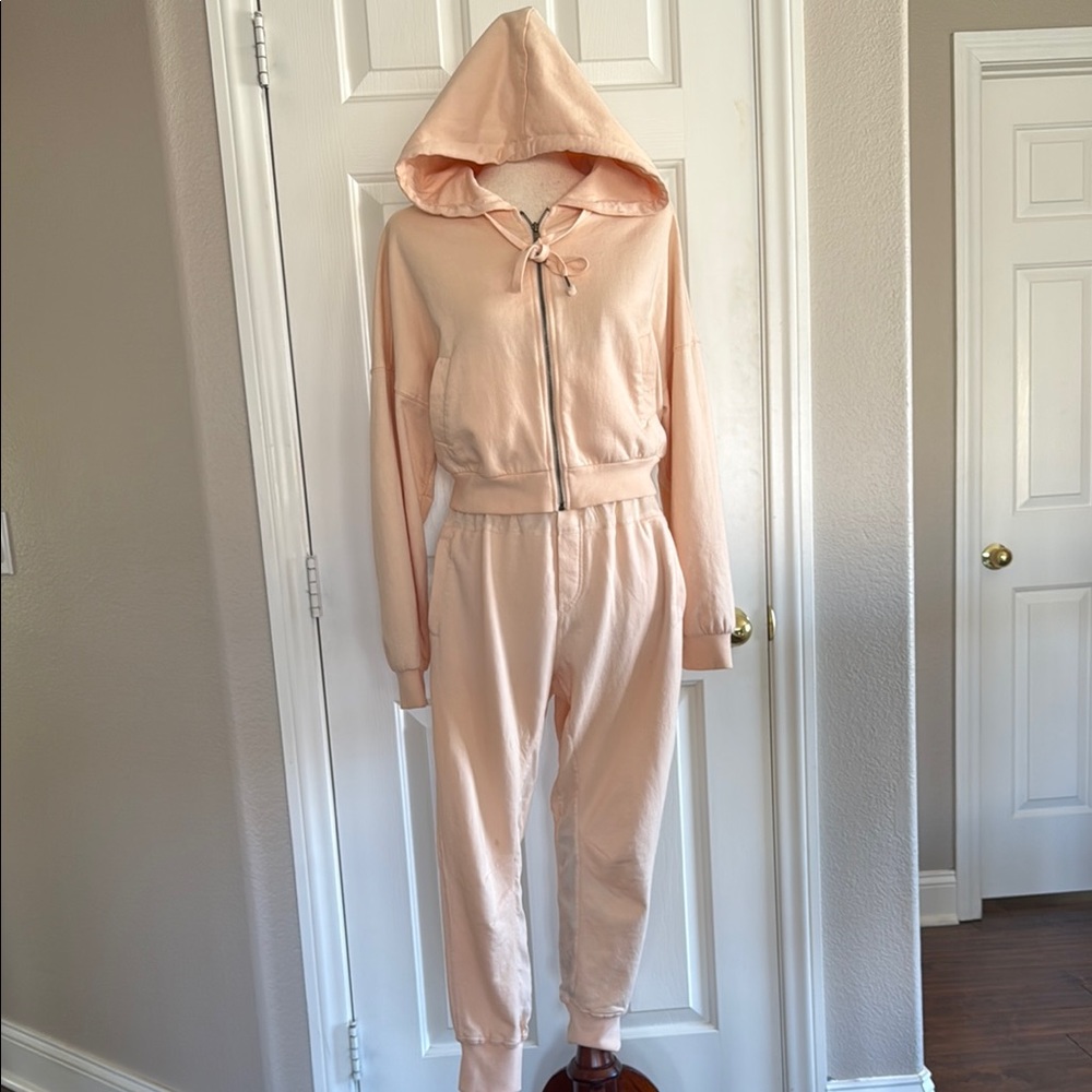 Young Fabulous & Broke Pink Hoodie Sweatshirt